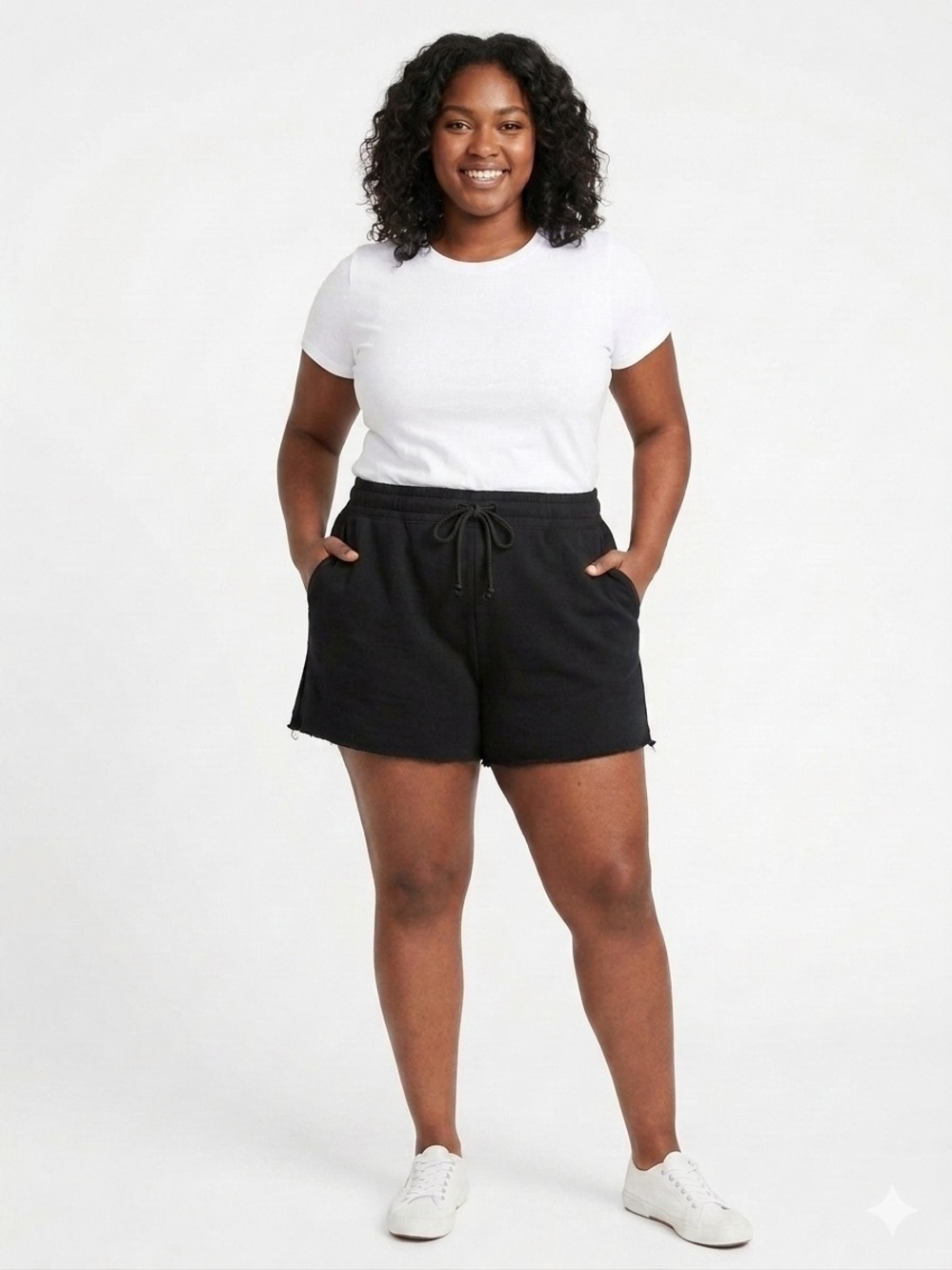 wild fable Black Drawstring Athletic Shorts